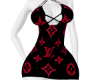 LV Red/blk dress