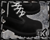 |K| Black Xmas Boots M