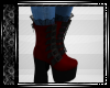 Red & Black Buckle Boots