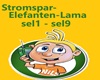 Stromspar-Elefanten-Lama