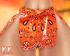 RXL Orange Bandana Skirt