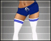 Tall Socks White/Blue