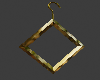 earrings gold square