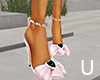 UL|Silk Bow Shoes Pink