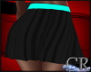 CR*Teal Disco Skirt