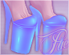 `Blue pvc Heels