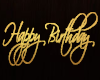 Happy Birthday Gold