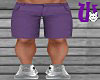 Checker Shorts M purple
