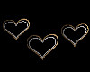 Gold/Silver Hearts