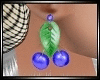 Blue Cherry Earrings