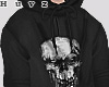♣ skull hoodie
