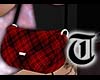 red plaid e