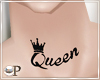 Queen Neck Tattoo 