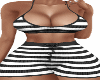 black Stripe Short Set