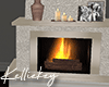 Fireplace w candles