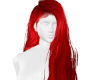 peinado de lado rojo