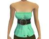 BELTED TOP - GREEN