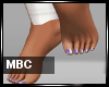 Purple Feet Nails