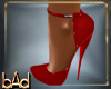 Sara Red Spike Heels