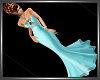 SL Sky Blue Satin Gown