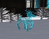 Teal Christmas Reindeer