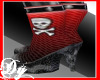 Skull Red Boots