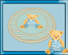 Blue Nursery Rug Teddy
