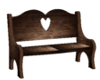 Country Heart Bench <3