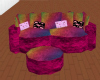 Pink Rainbow Cuddle sofa