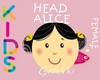 [Gio]KIDS HEAD ALICE F