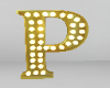 Gold Letter P