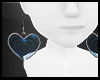 Hearts Blue Earrings