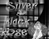(TP)~Silver & Black Rose