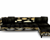 Black/Gold Sectional