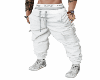 CARGO WHITE PANTS