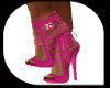 ~Soo Pink lace-up heels