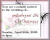 MW wedding invite