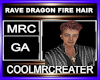 RAVE DRAGON FIRE HAIR