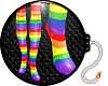 B! Rainbow PVC Socks