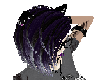Black Purple scene hair