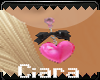 :Ciara: PinkBow Earrings