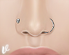 *V Nose Piercings