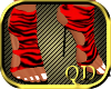 [QD]OMG Zebra Red Heels