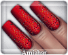 A|M- X-Mas Red Nails