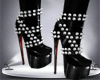 Strapped Spiked Pvc Boot
