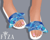 F! beach Slippers Blue