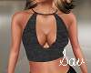 Blk Halter Top