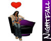Kissing sofa ( purple )