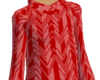 [W]Red Zigzag Hoody