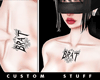 Brat Chest Tattoo
